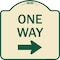 Signmission One Way Right Arrow Heavy-Gauge Aluminum Architectural Sign, 18" x 18", TG-1818-23521 A-DES-TG-1818-23521 - alternate 1